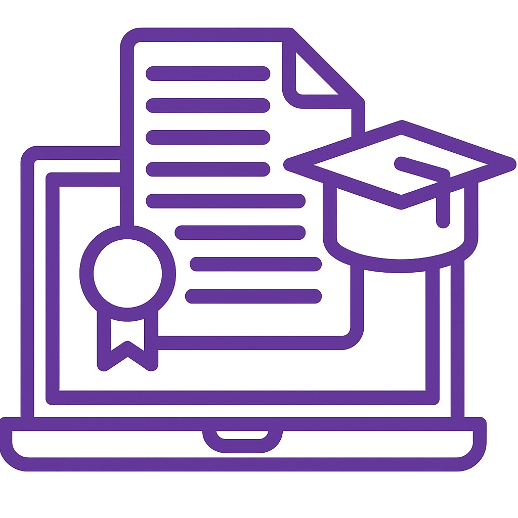 ícono cursos online